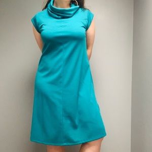 Vintage 1970s Cowl Neck Women’s MIDI Size 16 Dress